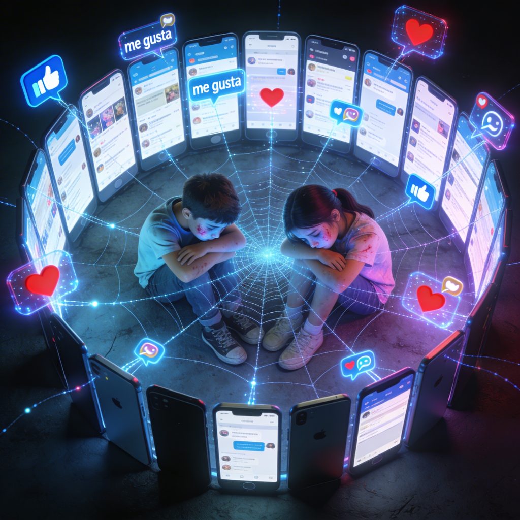 niños y adicción a las redes sociales