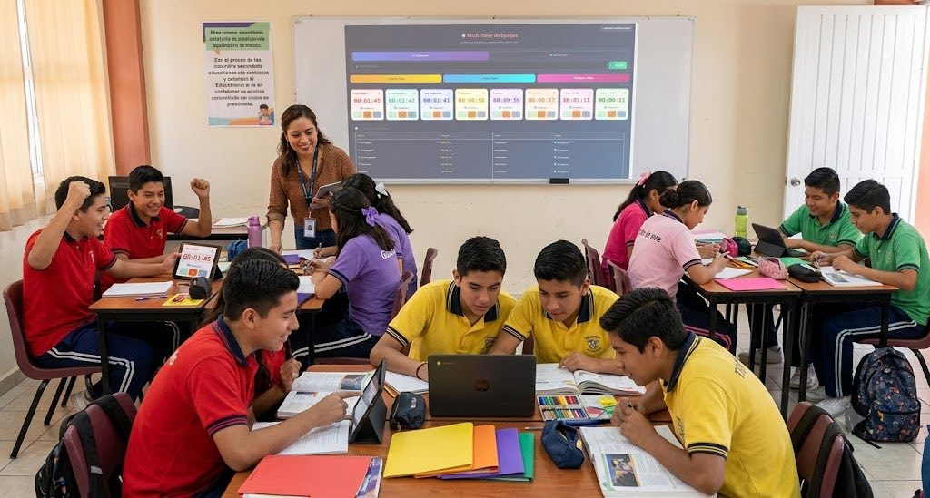 Cronómetros para gestión de tiempo y trabajo en equipo en el aula